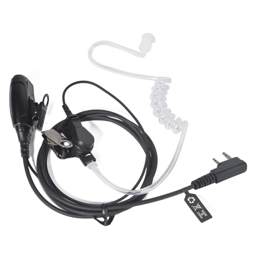 2 Pin Acoustic tube Headset with Mic Big PTT