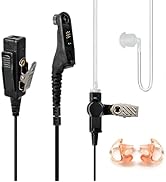 HYS 2.5mm 1Pin Walkie Talkie Earpiece with Mic, Security Headset Compatible with Motorola TLKR-T6...
