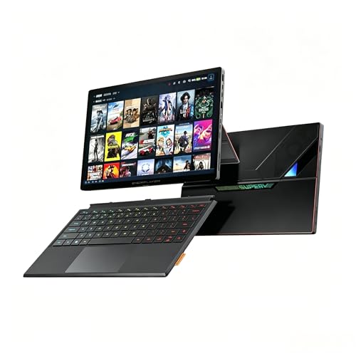 ONEXPLAYER Super V Gaming PC | Intel Core Ultra X7 358H + Arc B390| 14" 2.8K AMOLED | 48GB RAM + 1TB SSD| AI Workstation Laptop Handheld Hybrid with Magnetic Keyboard
