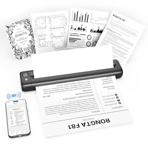 Rongta Portable Thermal Printers Wireless for Travel