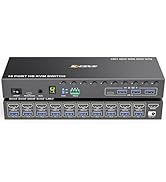 8 Port HDMI Displayport KVM Switch 2 Monitors 8 Computers 4K@60Hz EDID Simulation,8 PC Dual monit...