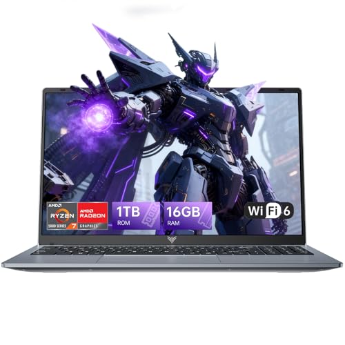 15.6" FHD Laptop with Ryzen 7 5700U (Processor up to 4.3GHz) 8 C/16 T - 16GB RAM DDR4 + 1TB M.2 SSD Laptops Computer