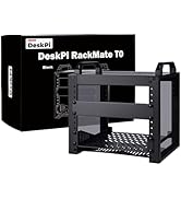 GeeekPi DeskPi RackMate T0 Plus, 10 Inch 4U Server Cabinet, 260mm Depth Mini Rack with Rack Shelf...