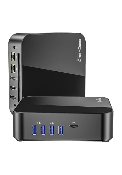 DreamQuest Ultra Fast Mini PC Windows 11 Pro Preinstalled, Intel N95 3.4GHz 12GB DDR5 512GB SSD, ...