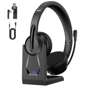 AOC Wireless Headset with Microphone for Work