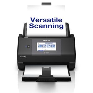 WorkForce ES-590W Wireless Document Scanner | 45ppm / 90ipm | 100-Sheet Auto Document Feeder | 10.9cm Touchscreen| Colour | Wirelessly Scan to Multiple Locations | Up to A4