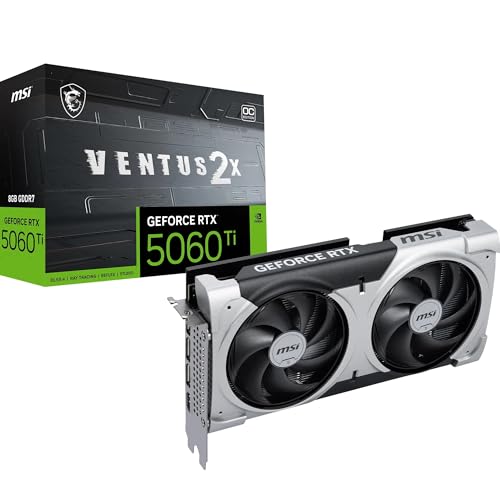 MSI GeForce RTX 5060 Ti 8G VENTUS 2X OC PLUS Graphics Card - RTX 5060 Ti GPU