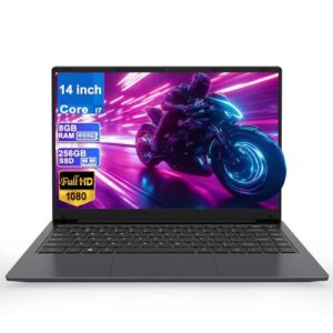 LEEDOW 14 Inch Laptop Computer 8GB RAM 256GB SSD Core i7 Dual Core