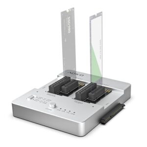 AOKO NVMe & SATA SSD/HDD All-in-one Hard Drive Docking Station