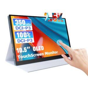 10.5 Inch OLED Portable Touch Monitor 2.5K 2560x1600