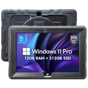Fusion5 Built in UK 10.1” Windows 11 Professional Rugged Tablet PC - 12GB RAM 512GB SSD