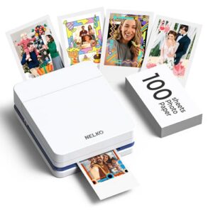 Nelko PP01 Portable Photo Printer with 100 Sheets
