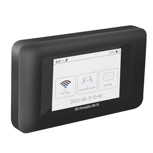 5G Wi-Fi 6 eSIM Mobile Hotspot/Portable Wifi Hotspot with Nano Sim Slot - Up to 2.7Gbps