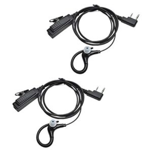 HYS 2 Pin Radio Earpiece Compatible with Kenwood Baofeng UV-5R