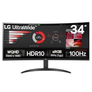 LG UltraWide Curved PC Monitor 34WR50QK