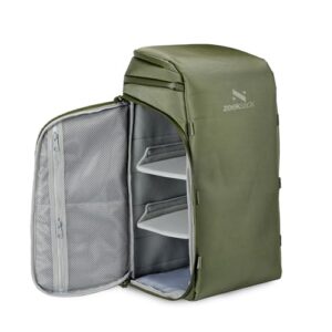 Zeeksack Green Large Backpack 30L - The Organizer - Water-Resistant Carry On Travel Bag with Laptop Compartment