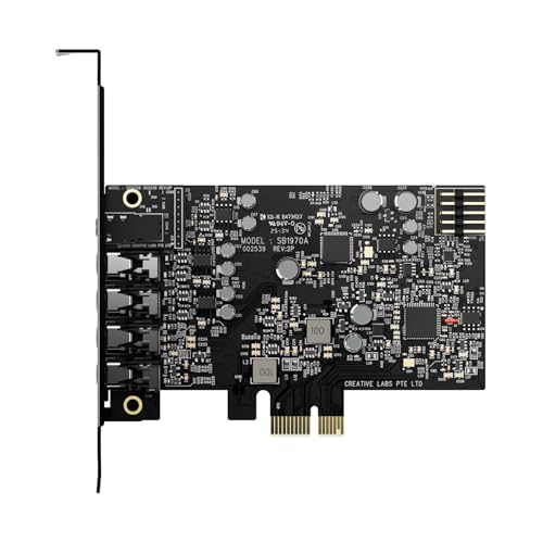CREATIVE Sound Blaster Audigy Fx Pro Hi-res PCI-e Sound Card with 7.1 Discrete and Virtual Surround