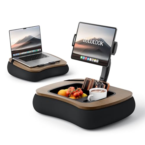 LULULOOK Tablet Pillow Stand & Lap desk Lap tray with Beanbag Adjustable Arm is a 360°Adjustable kindle Pillow Stand used for Hands Free