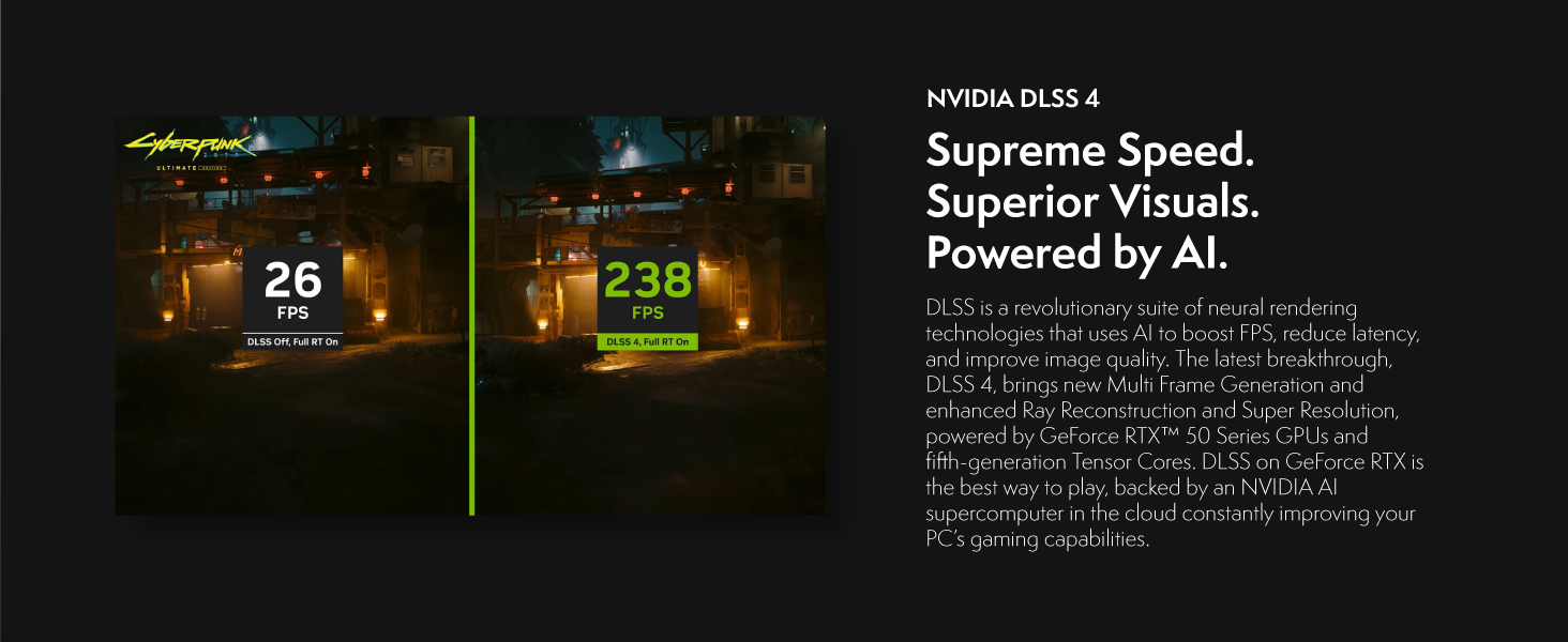 Text reads 'ARRIS DVR 4 Supreme Speed. Superior Visuals. Powered by AI.' Dark interface showing video playback with timestamps and frame counts, displaying AI-powered video processing technology features.