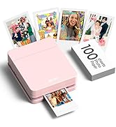 Text reads 'NAIL.KO'. Series of images showing photo printer device and printed photos. White compact printer shown with sample photo prints spread around it.