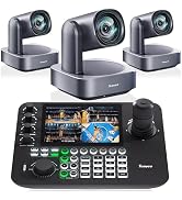 Tenveo PTZ Camera and Controller Bundle/Kits - 4K 12X AI Auto Tracking HDMI/USB3.0/LAN(PoE) PTZ C...