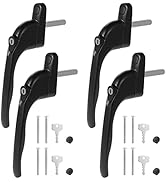 Faankiton 4PCS Replacement Window Handle Lock with Keys, Aluminum Alloy Inline Locking Universal ...