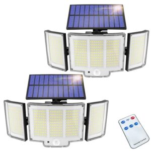 2 Pack 348LED Solar Lights Outdoor Garden
