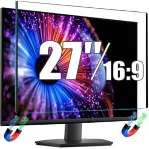 27 Inch Magnetic Computer Screen Protector Blue Light and Anti Glare Filter