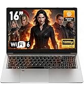 NAIKLULU 15.6 inch Gaming laptop 32 GB RAM 1TB SSD, R7 6800H (3.2 to 4.7 GHz) Processor 2026 Game...