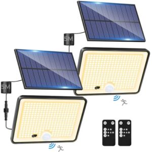 LOTMOS 2 Pack Solar Lights Outdoor