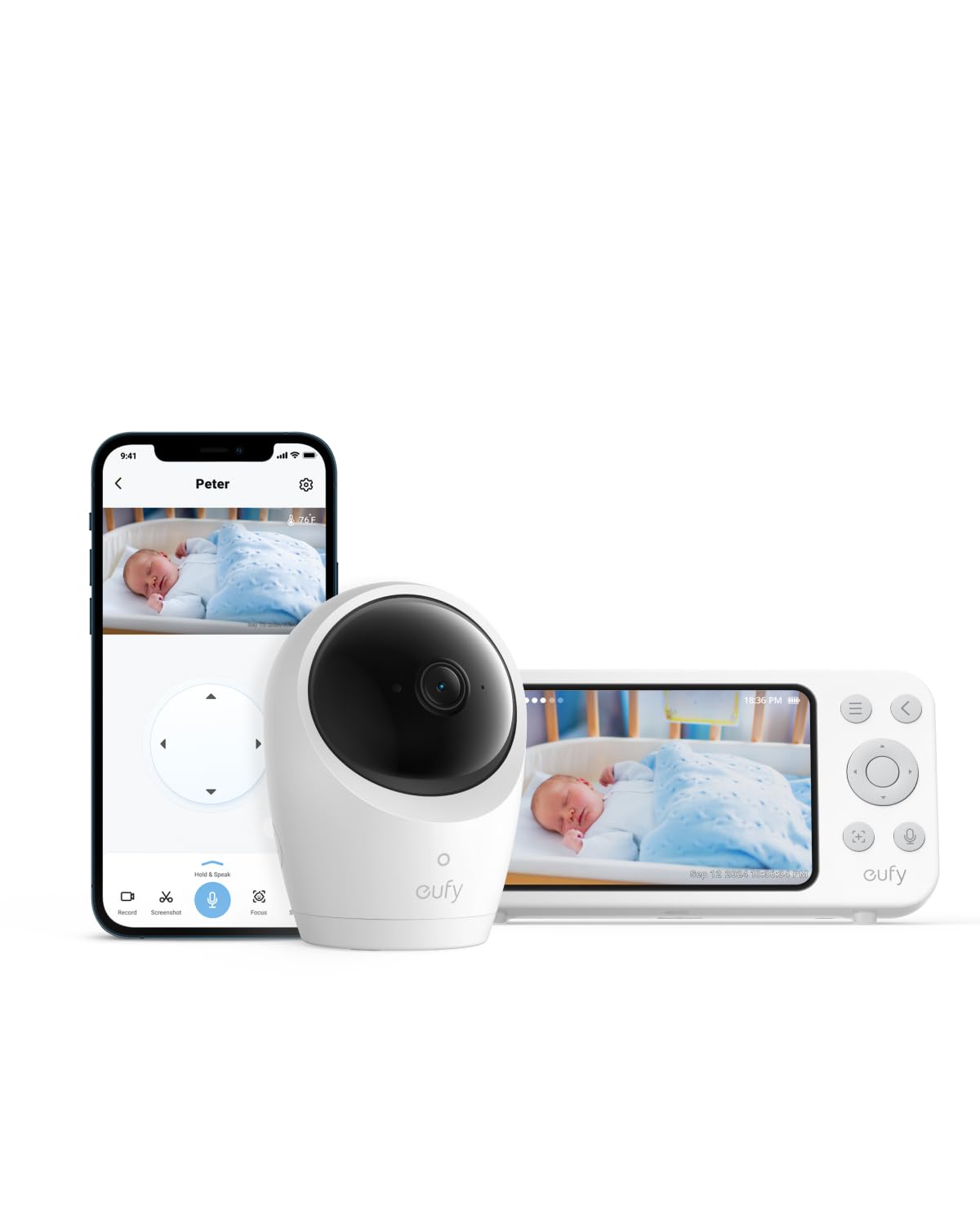 eufy Security Baby Monitor E20 with 2K HD Camera