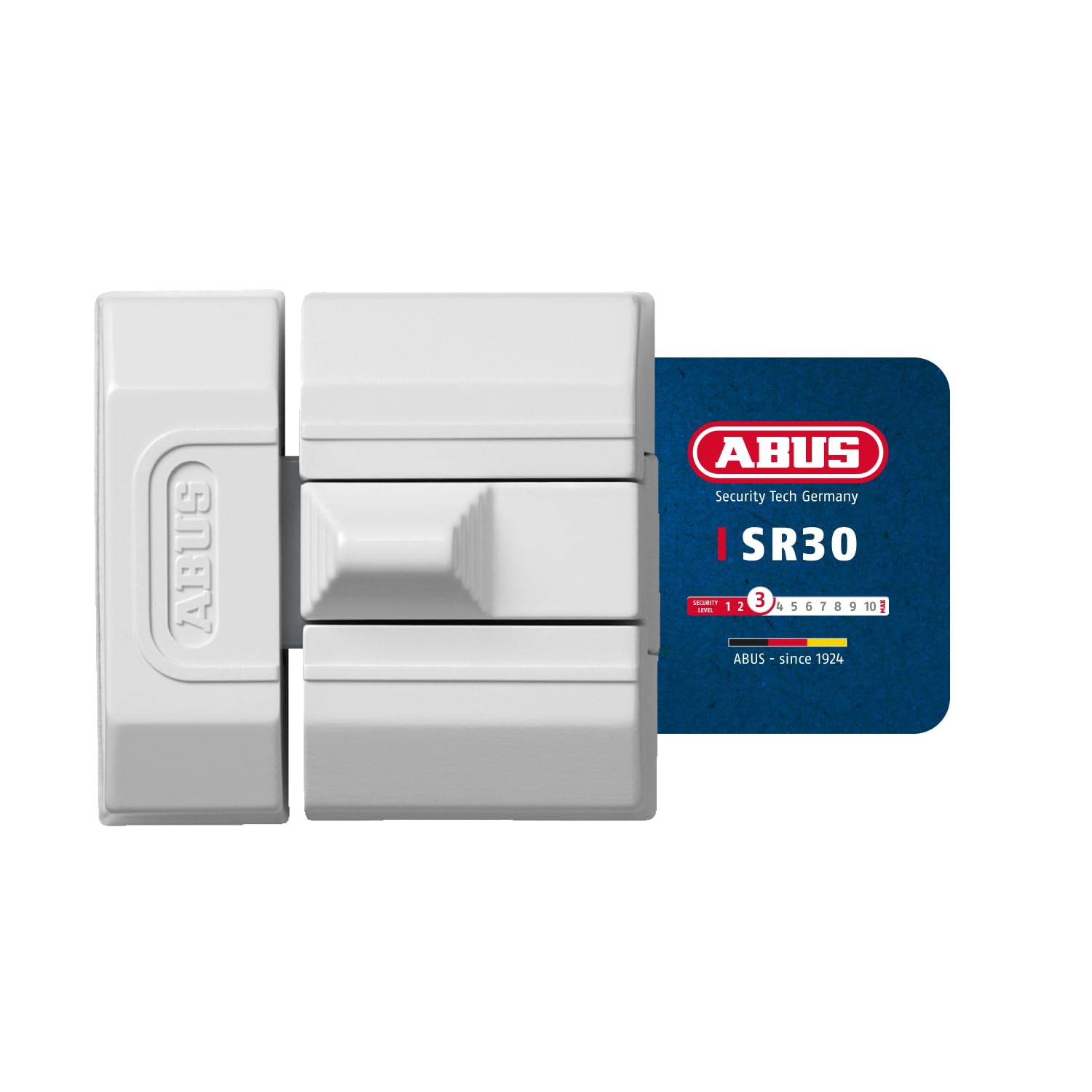 ABUS SR30 Slide Bolt Lock – Keyless Security Lock for Doors & Windows – Fits Left & Right Opening – Compact
