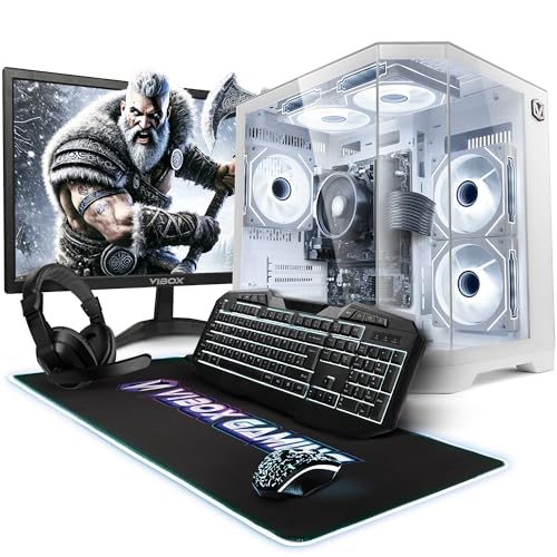 Vibox I-507 Gaming PC Bundle • AMD Ryzen 3 3200G Quad-Core • Integrated Radeon Vega 8 • 16GB RAM • 1TB SSD • Windows 11 • 22" Monitor • WiFi
