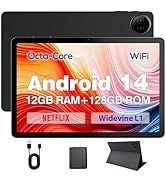 DigiLand 2025 Android 14 Tablet 11 inch Tablets for Adults and Kids,MediaTek Helio Octa-Core HD I...