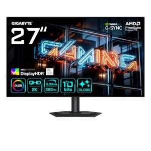 Gigabyte MO27Q28GR 27” Glossy WOLED QHD Gaming Monitor - 2560 x 1440