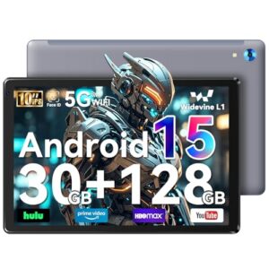 Whitedeer 10 inch Android 15 Tablet