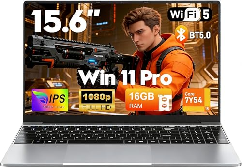 2026 15.6 inch Laptop 16GB RAM 512GB SSD Business laptop computer i5-7Y54 up to 3.2 GHz