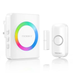 TECKNET Wireless Door Sensor Alarm 1148FT Operating Range