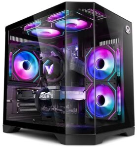 Vibox IV-665 Gaming PC • AMD Ryzen 7 9700X 8-Core • Radeon RX 9060 XT 16GB • 16GB RAM • 1TB SSD • Windows 11 • WiFi