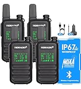 TIDRADIO TD-M11 Walkie Talkies for Adults Kids, Long Range Waterproof PMR446 Licence Free 16CH Ty...