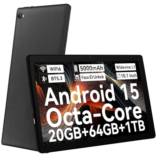 Gleeso Tablet 10 inch Android 15 Octa-Core Processor