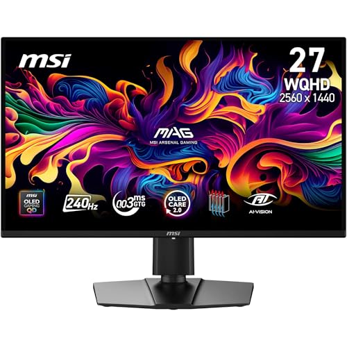 MSI MAG 274QP QD-OLED X24 27-Inch WQHD Gaming Monitor