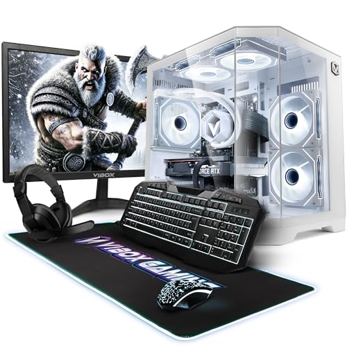 Vibox IV-668 Gaming PC Bundle • AMD Ryzen 7 9700X 8-Core • Radeon RX 9060 XT 16GB • 16GB RAM • 1TB SSD • Windows 11 • 23" Monitor • WiFi