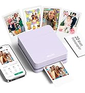 Nelko PP01 Instant Smartphone Photo Printer, Portable Mini Wireless Color Printer with Sticky Bac...
