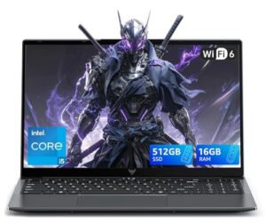 15.6 inch Gaming Laptop with 12th Core i5-12600H Processor up to 4.50 GHz (Beat Ryzen 7 6800H) 12C(4P+8E)/16T - 16GB RAM DDR4*2 + 512GB M.2 PCIe 3.0 SSD