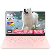 Auusda 15.6” Full HD Laptop, 16GB RAM 512GB SSD, Compatible with Win11, Backlit Keyboard, Fingerp...