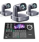 Tenveo PTZ Camera and Controller Bundle/Kits - 4K 12X AI Auto Tracking HDMI/USB3.0/LAN(PoE) PTZ C...