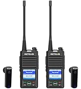Retevis C65B Walkie Talkies Long Range, IP67 Waterproof 2 Way Radio, 3 Shortcut Keys, 1800mAh wit...