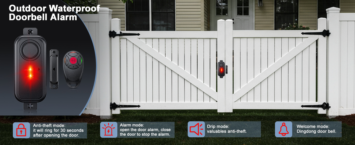 Outdoor Waterproof Doorbell Alarm
