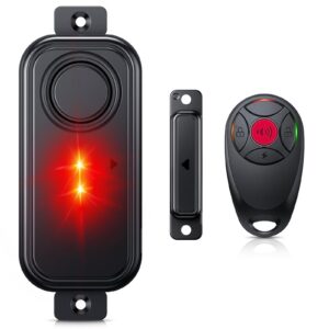 Smart Outdoor Doorbell with Alarm & Wireless Remote IP66 Waterproof Security Siren for Windows/Doors - 108dB Loud Alert